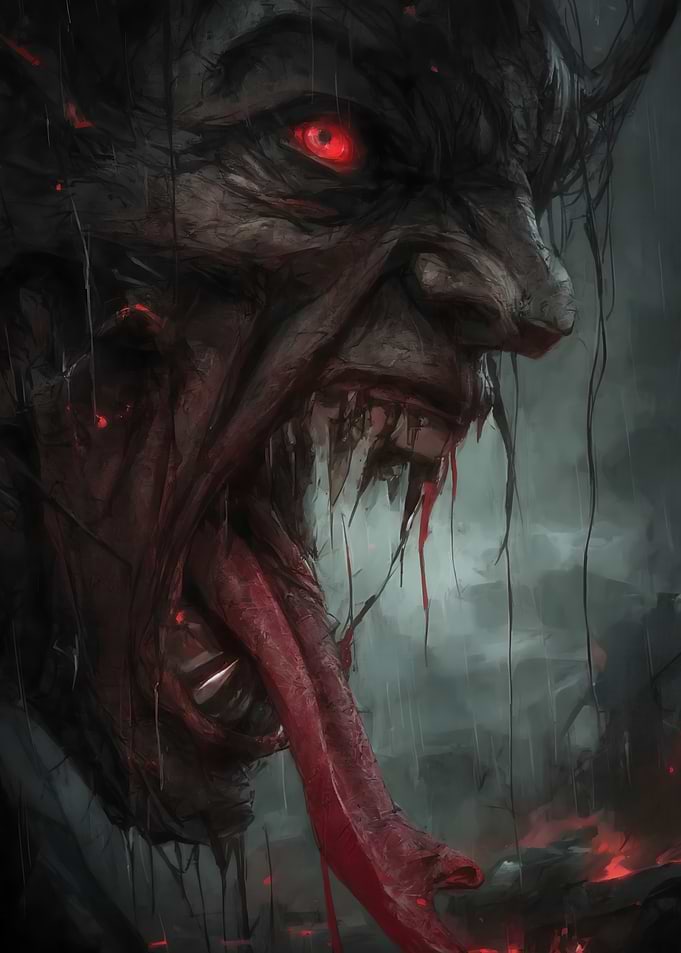 Horrifying Monster Portrait