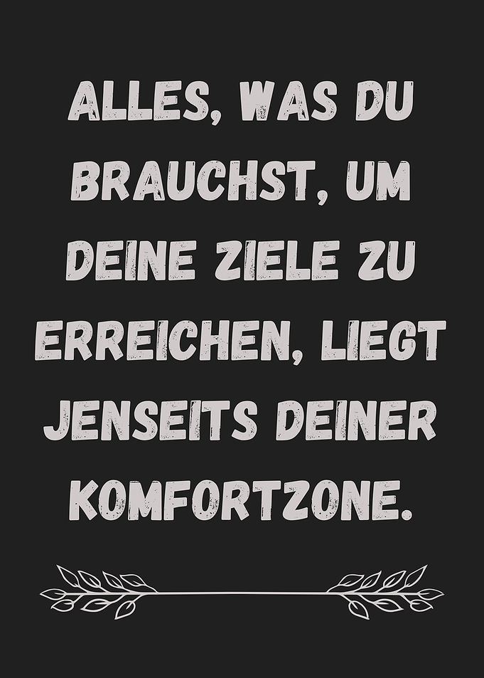German Quote - Comfort Zone