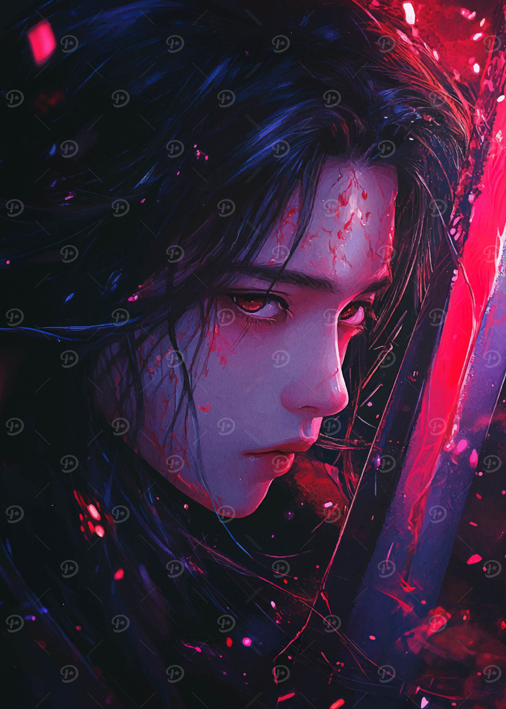 Anime Warrior Woman