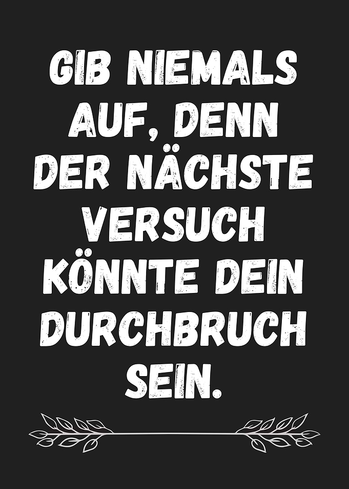 Never Give Up Quote