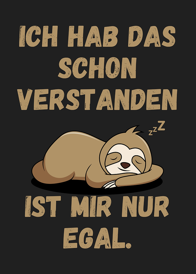 Sloth Saying German