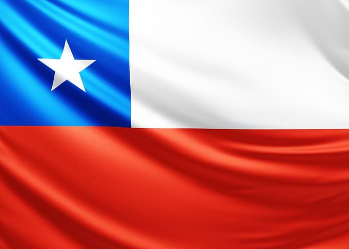 Chilean Flag, realistic flag of chile
