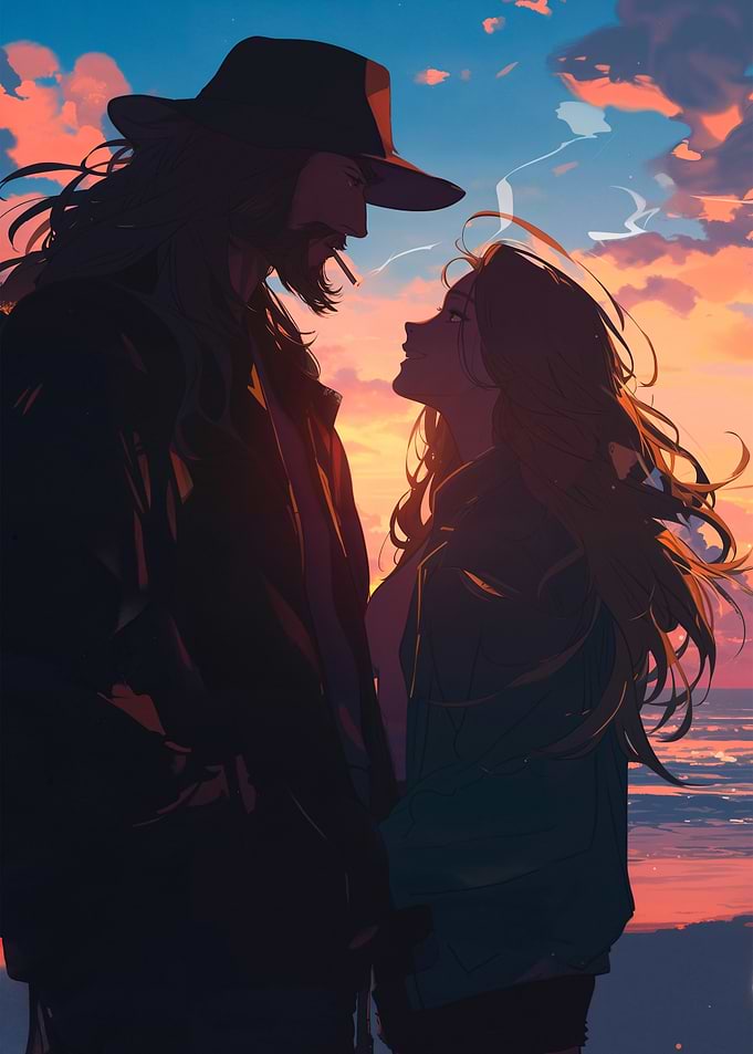 romantic couple lovers