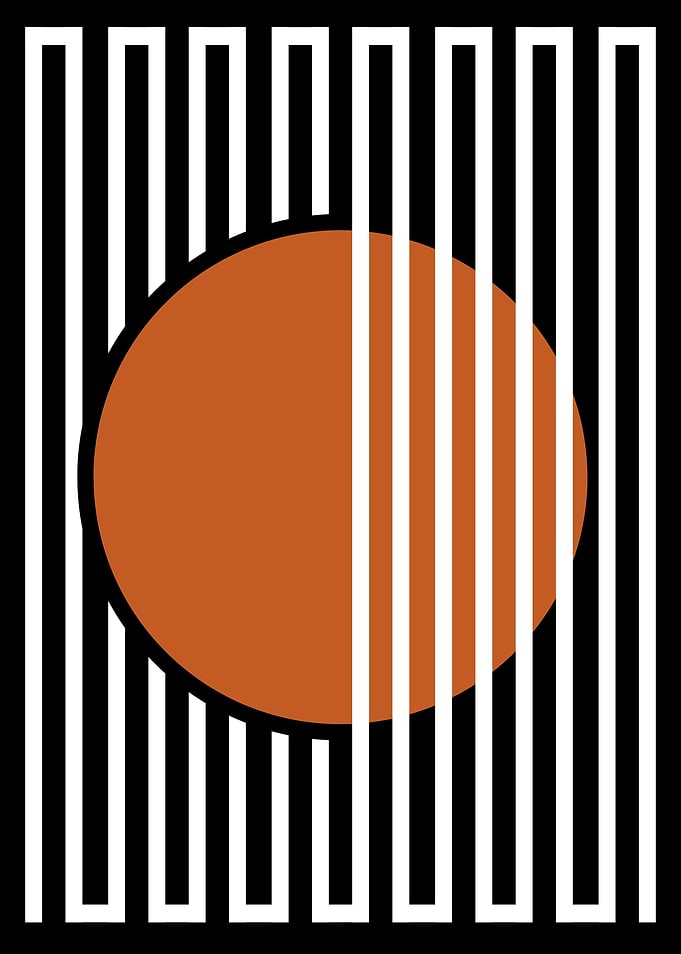 Abstract Orange Circle