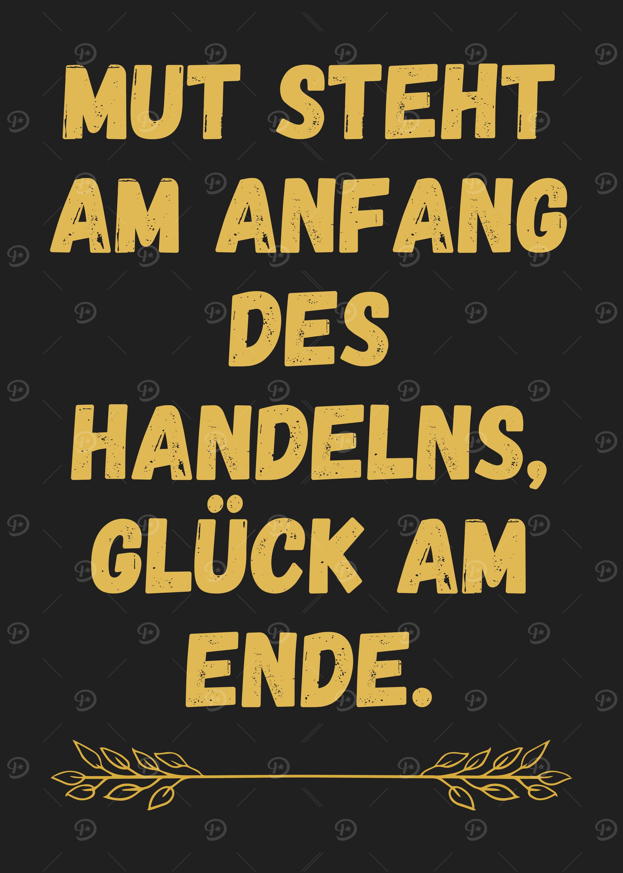 German Quote Poster