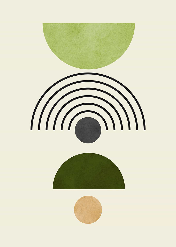 Abstract Geometric Art Print