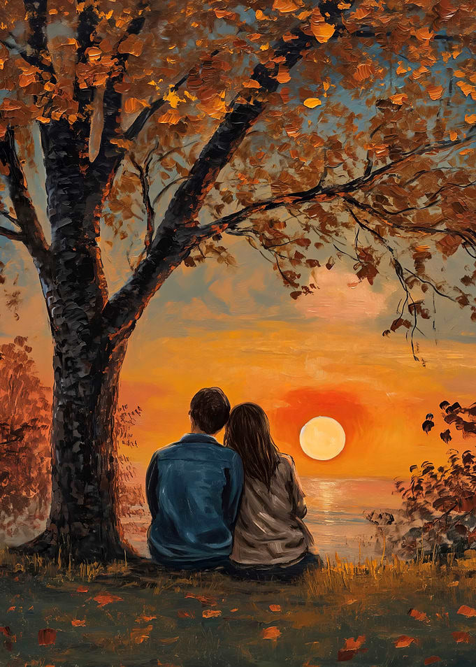 Couple Watching Sunset