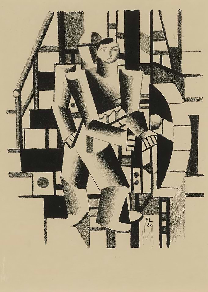 Men and stairs - Fernand Leger