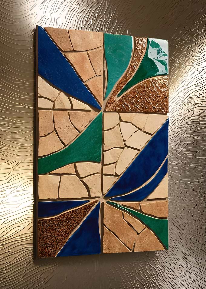 Mosaic Wall Art Earth Stone