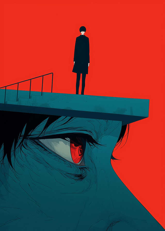 Giant Eye and Figure