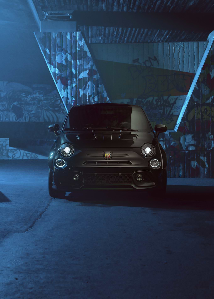 Black Fiat 500 Abarth