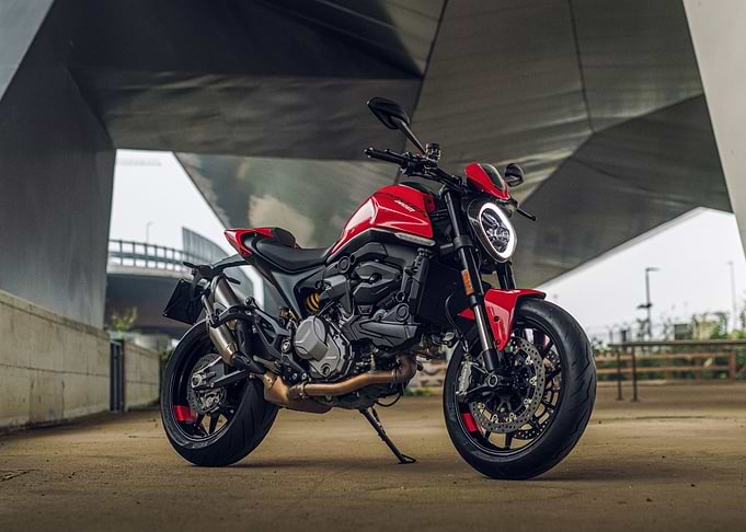 Red Ducati Motorcycle