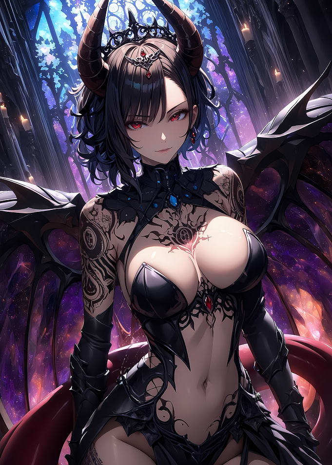 Demoness with Wings