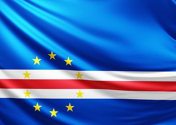 Cape Verde Flag, realistic flag of cape verde