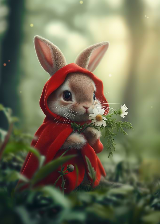 Red Riding Hood Fairytale Bunny