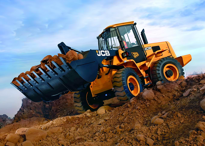 JCB Loader on Construction Site