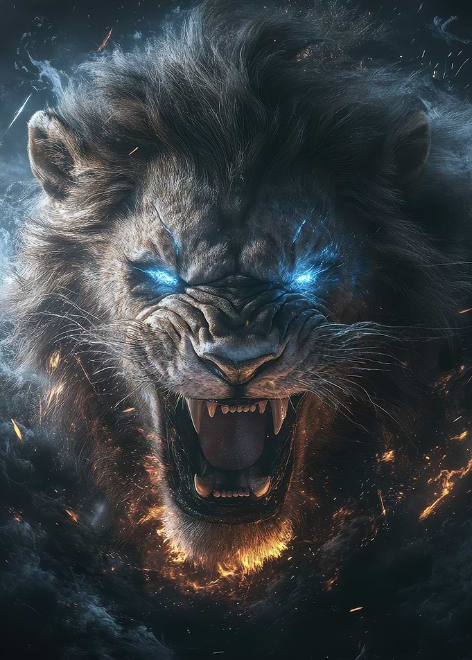 Fiery Lion Roar