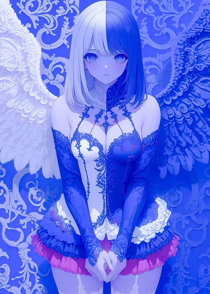 Angel & Demon Anime Girl