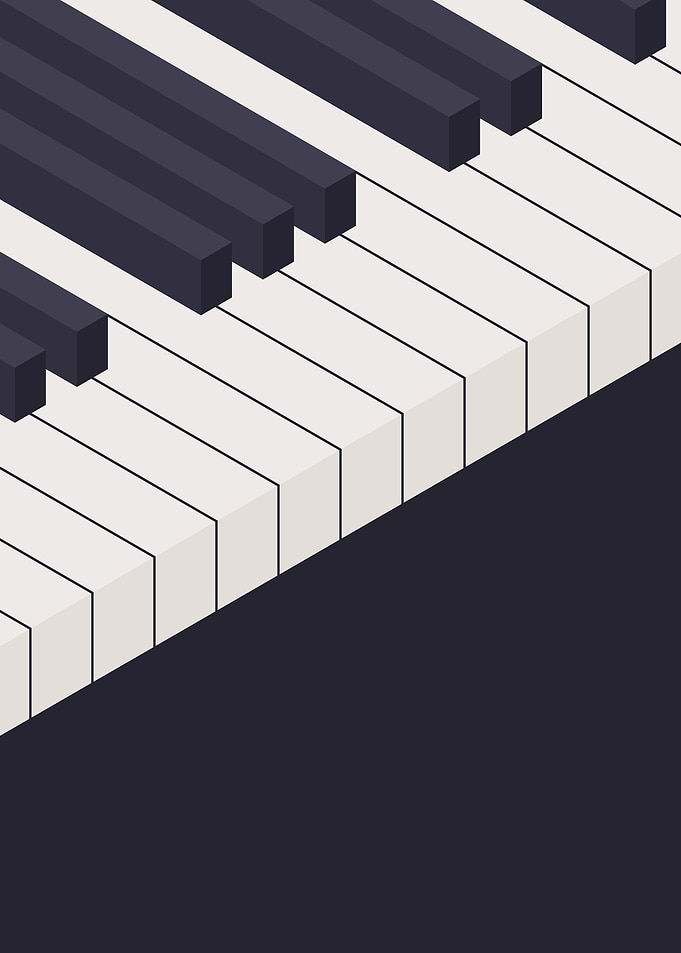 Isometric Piano Keys