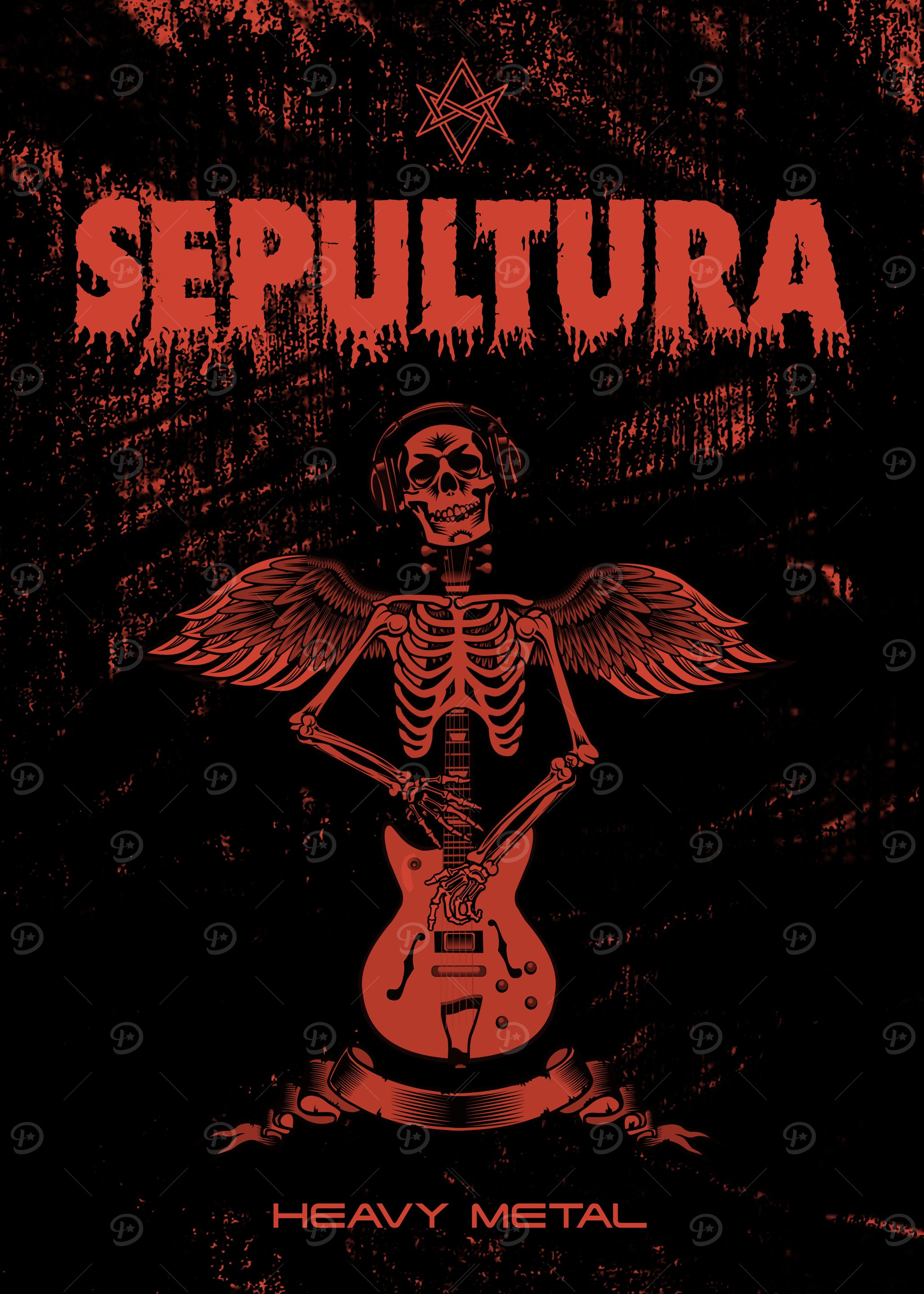 Sepultura Heavy Metal Skeleton