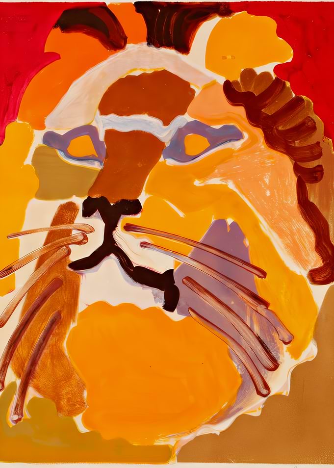 Lion Portrait Painting