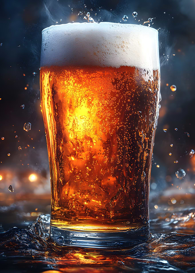 Beer with Foam