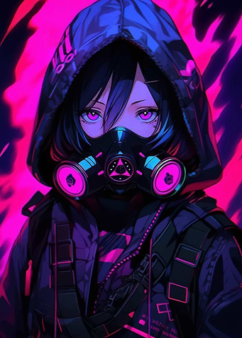 Anime Girl Gas Mask