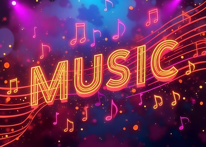 Neon Music Sign