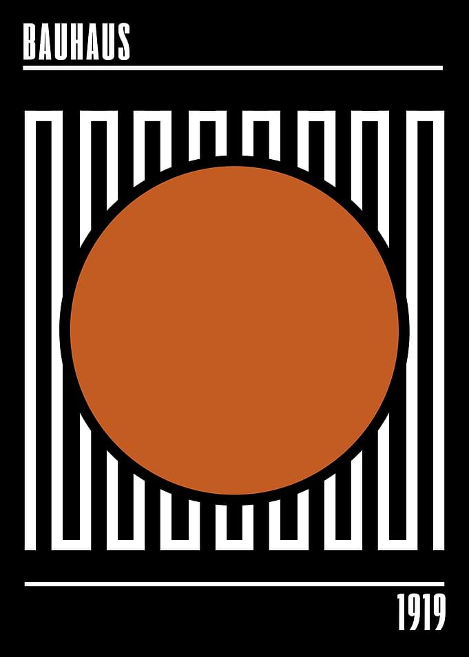 Bauhaus Circle Poster