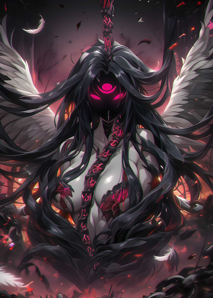 Dark Angel with Wings