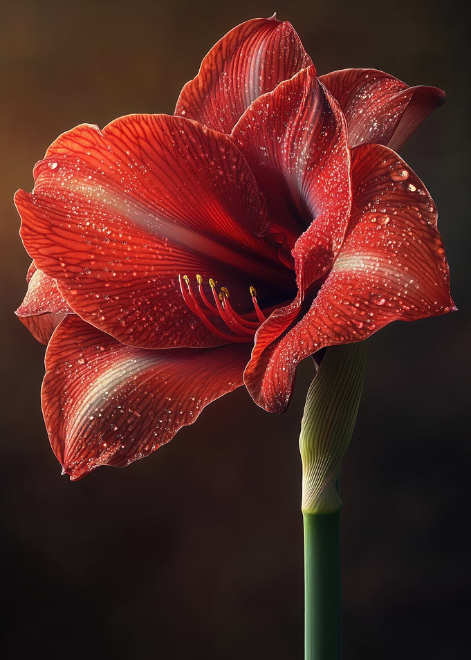 Red Amaryllis Flower