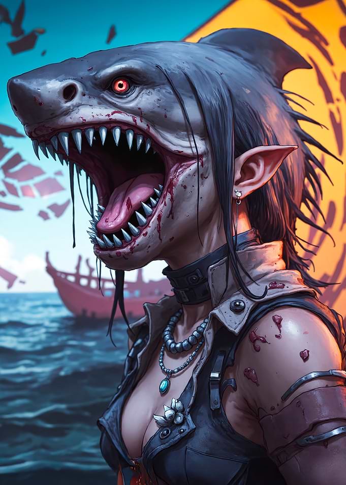 Shark-Headed Woman