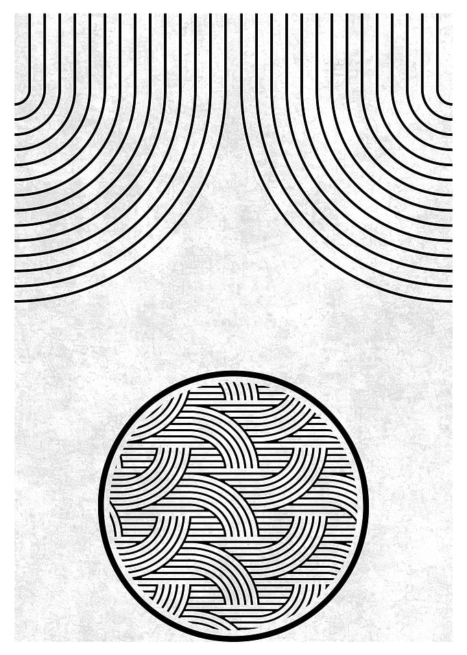 Abstract Geometric Art Print