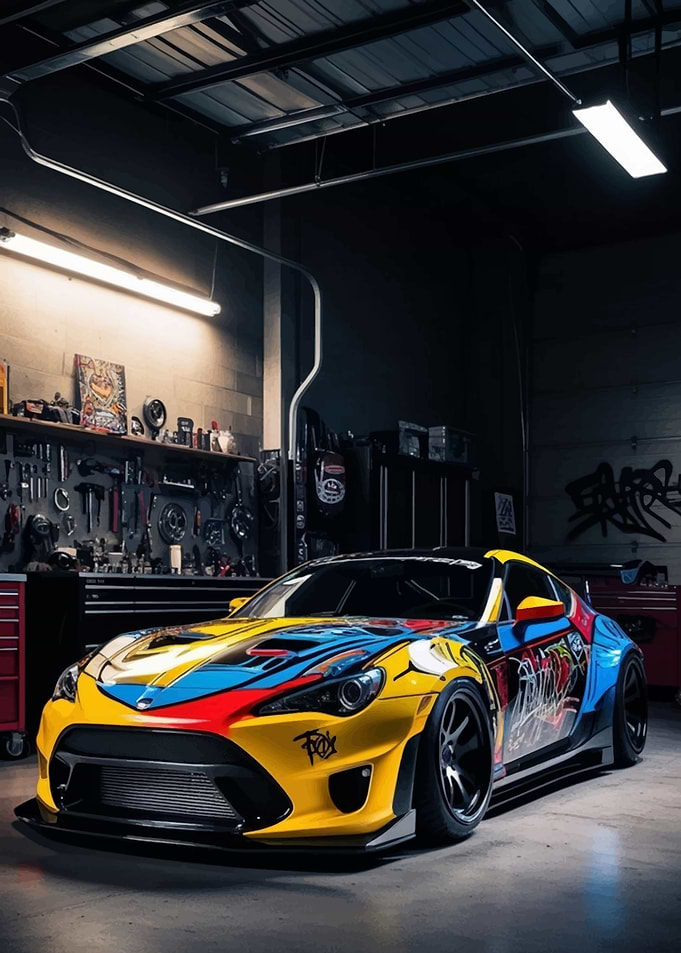 Custom Painted Toyota GT86