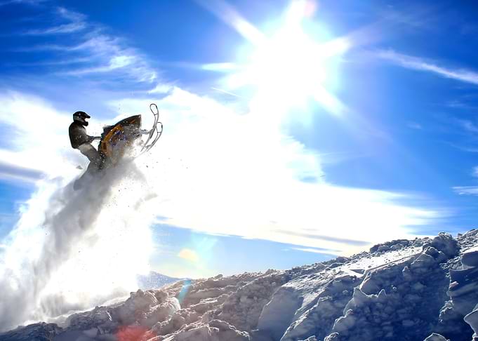 Snowmobile Jump