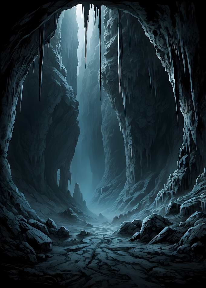 Dark Cave Entrance