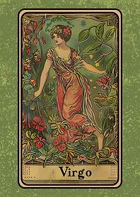 Virgo Tarot Card Wall Decor
