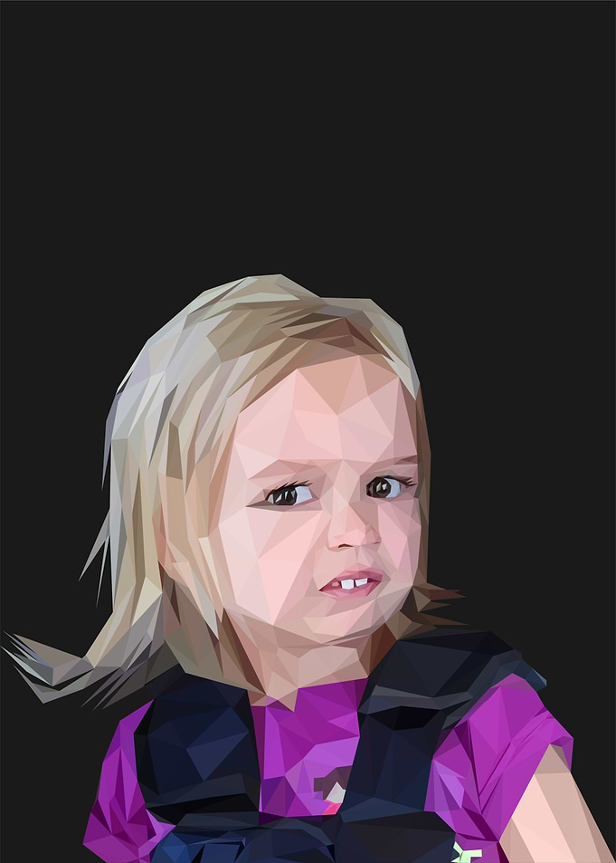 Girl with Skeptical Expression