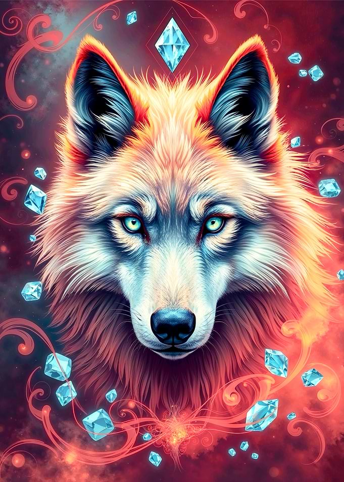 Aquamarine Wolf Stonimal