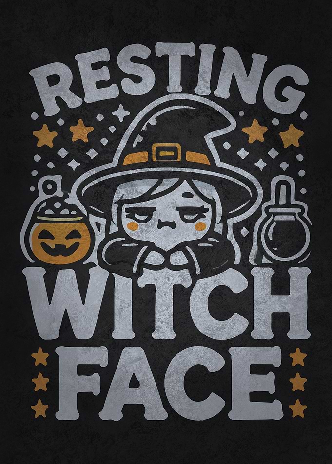 Resting Witch Face - Funny Halloween