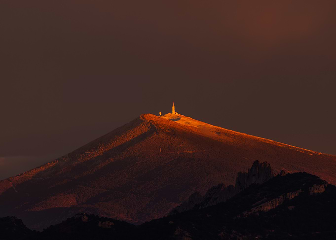 Mountain Peak at Sunset
