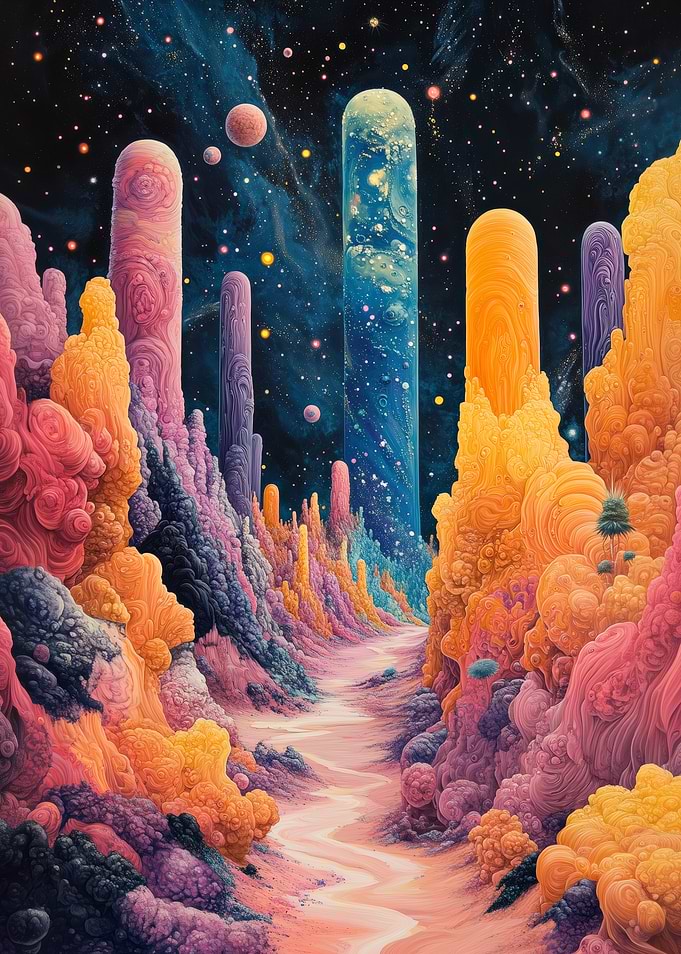Surreal Cosmic Canyon