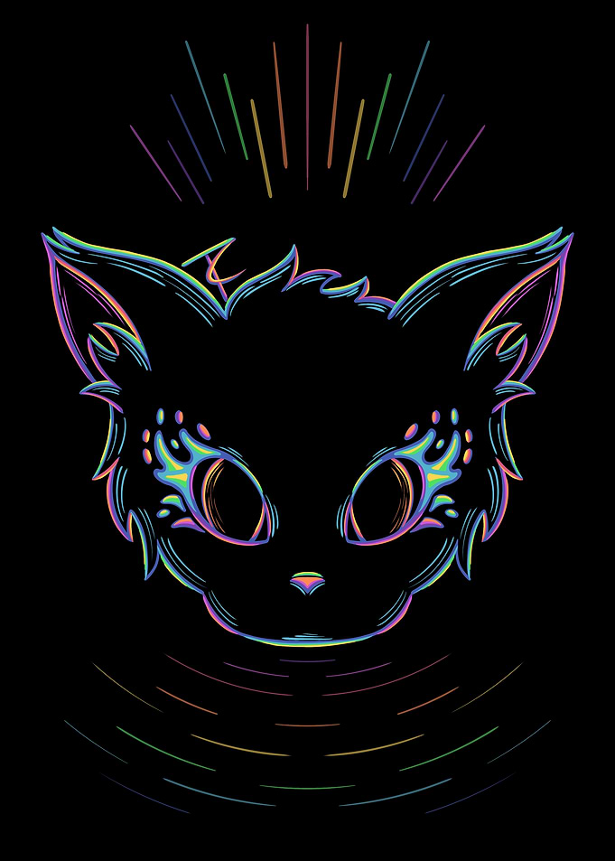 Neon Cat