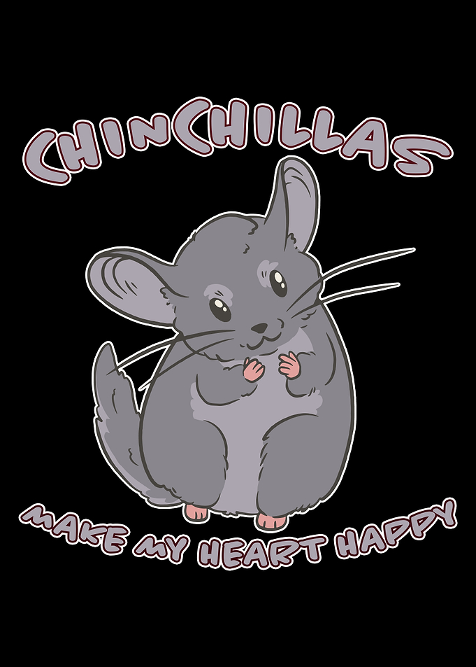 Chinchilla Heart Happy