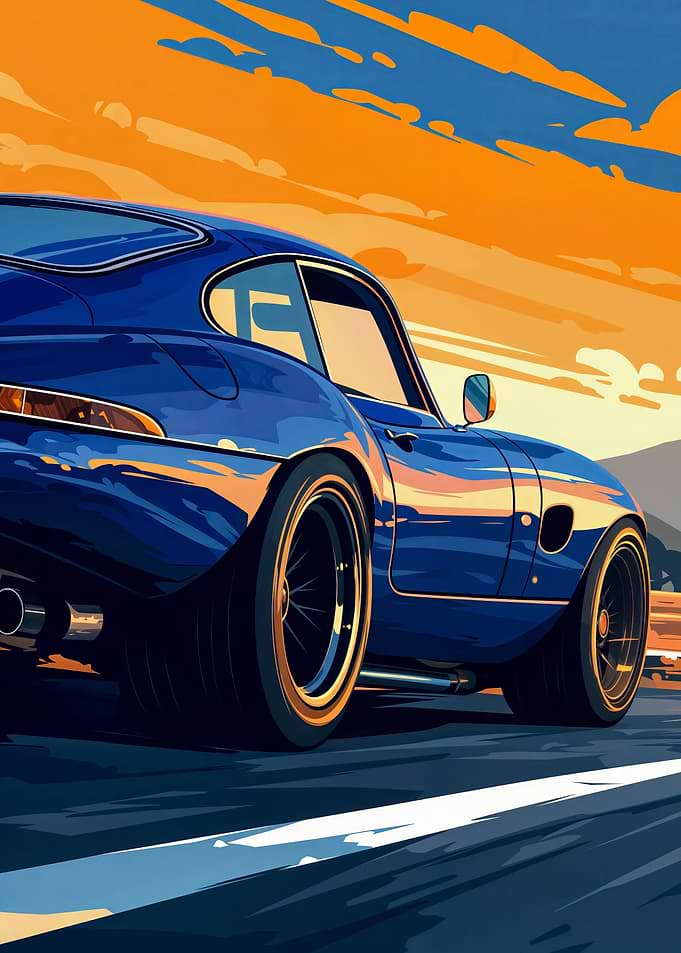 Jaguar E-Type Classic Sports Car