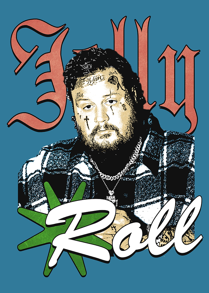Jelly Roll Vintage Portrait Poster