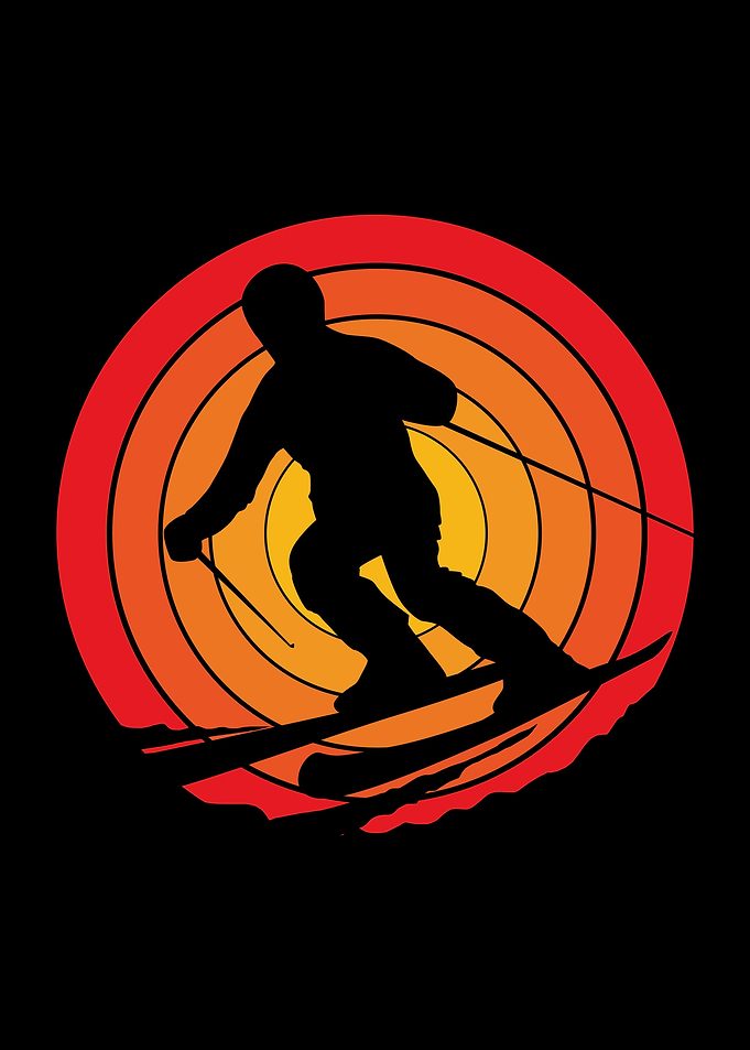 Retro Skiing