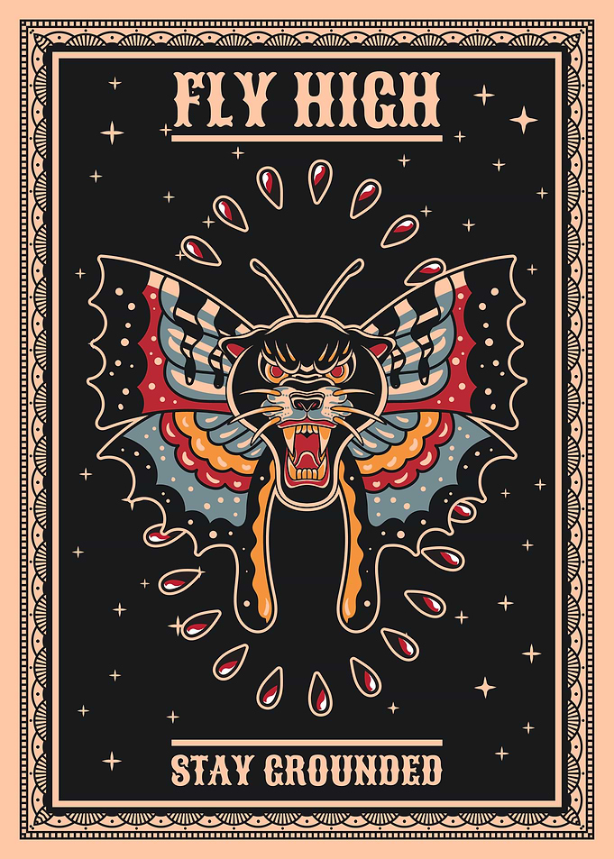 Butterfly Panther Fly High