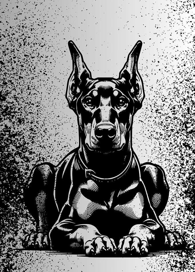 Doberman Pinscher Illustration