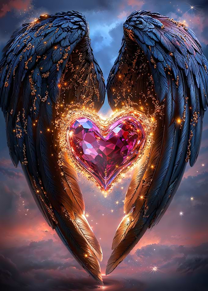 Angel Wings and Heart